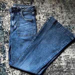 American Eagle Super high rise flare